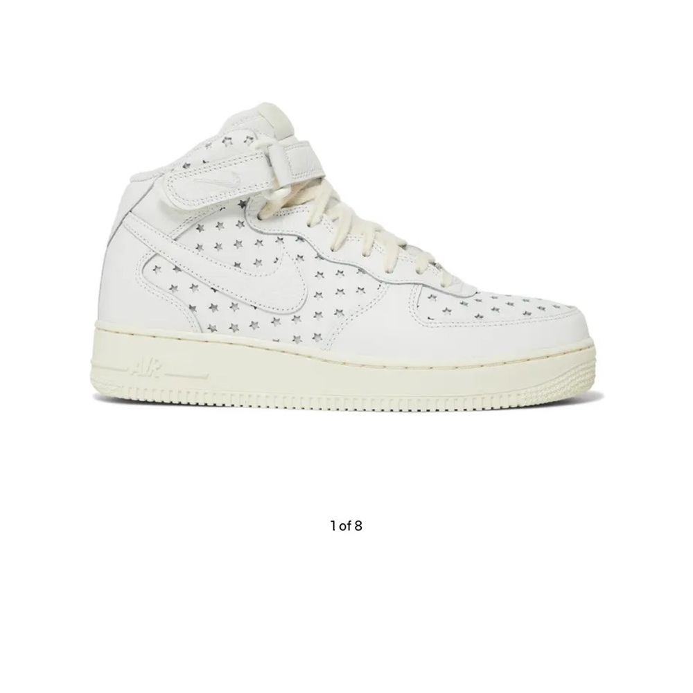 Nike Wmns Air Force 1 Mid 'Cut Out Stars' in the Summit White Coconut Milk